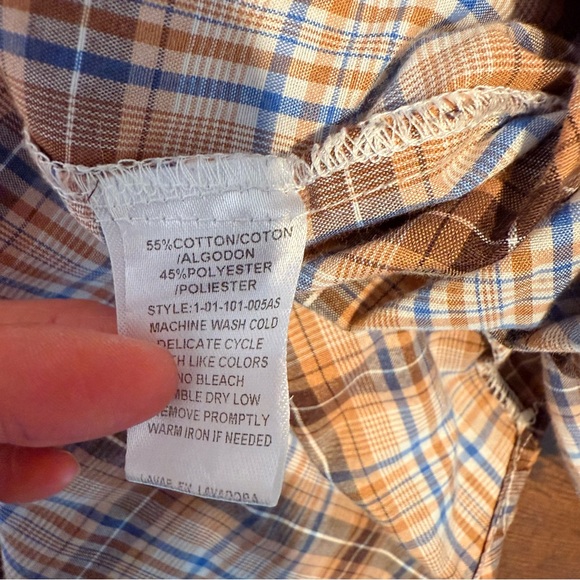 ROPER Men’s Western Style Plaid Button Down Shirt Rockabilly Cowboycore Size XL - Picture 11 of 11